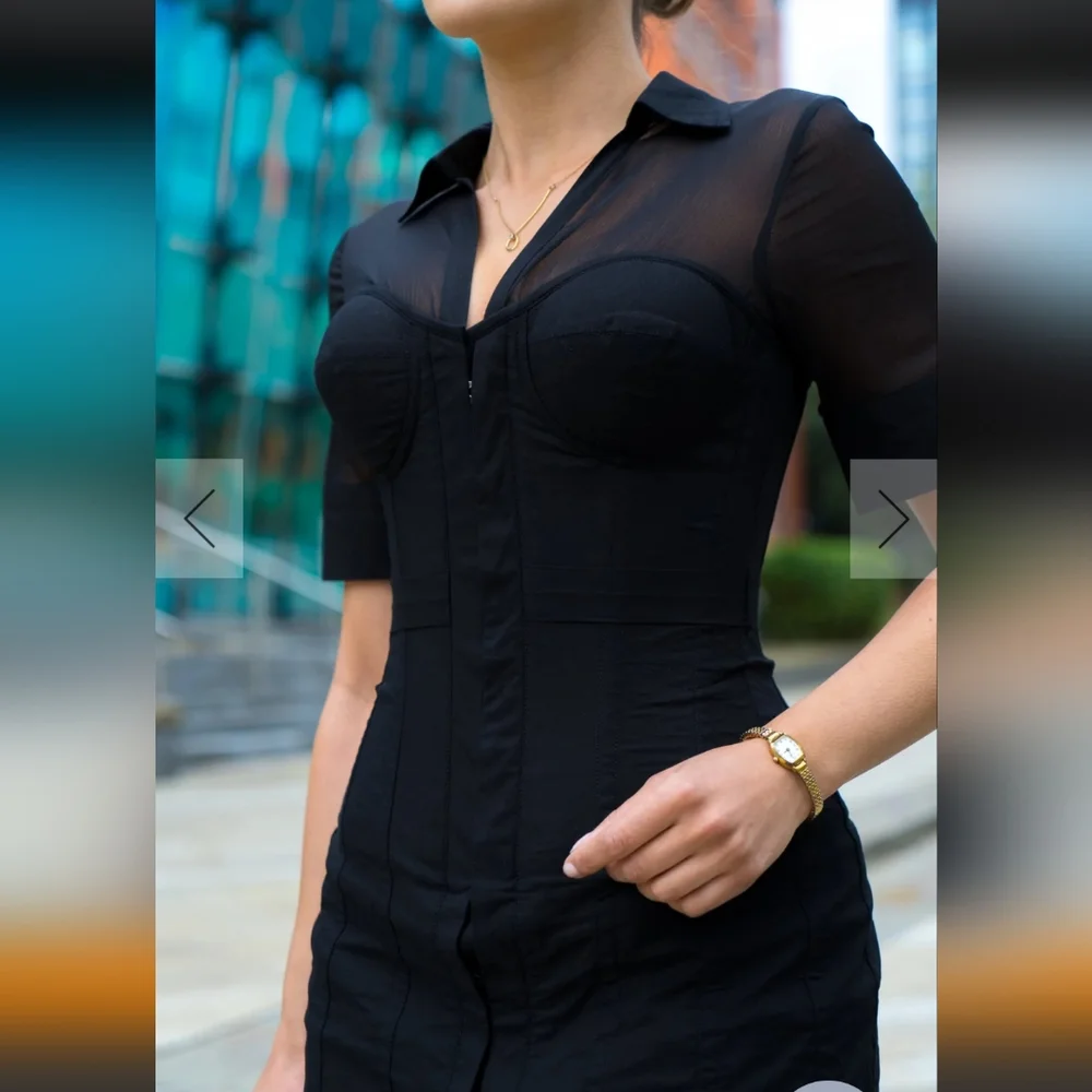 NWT Black Corset Dress - Picture 3 of 15